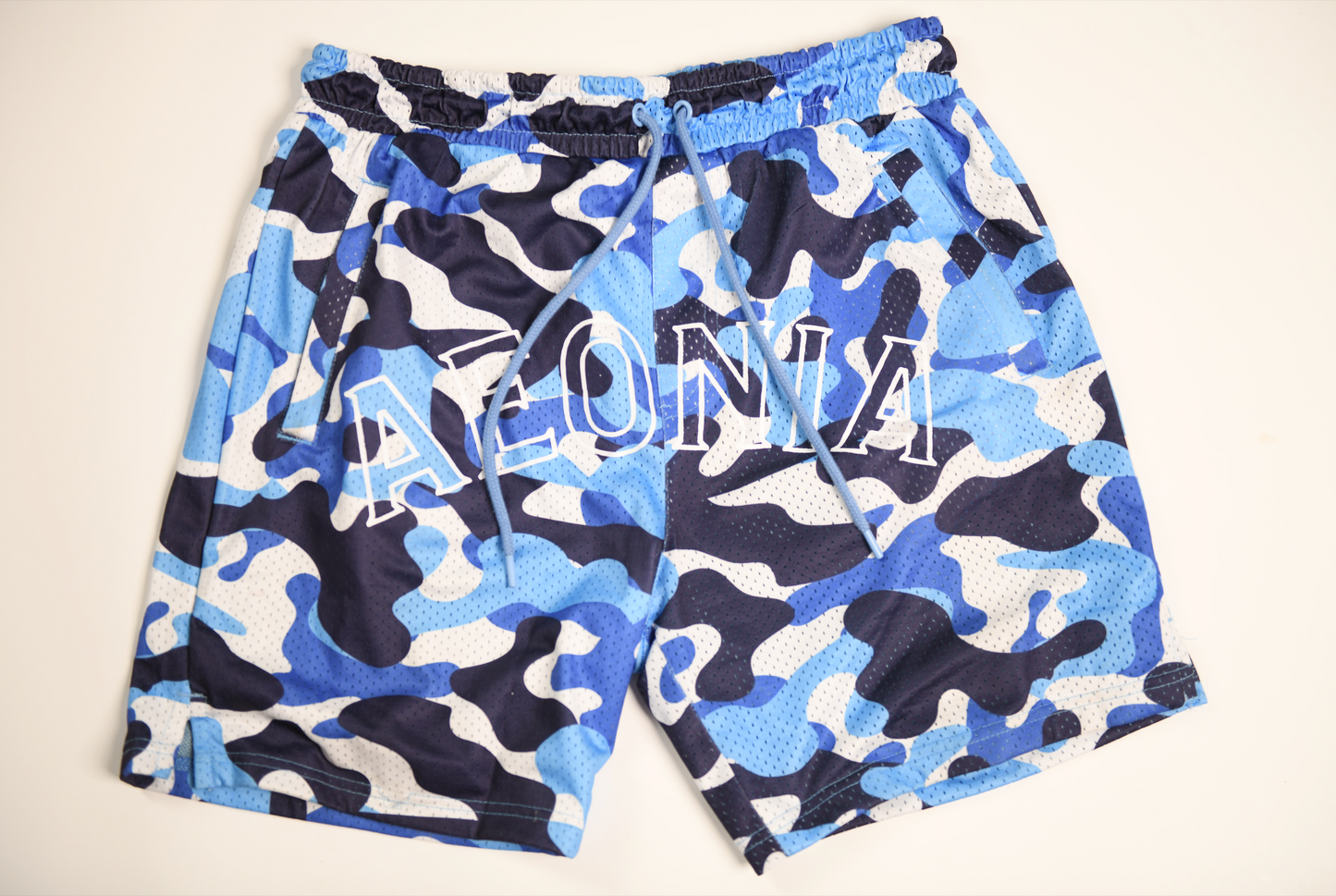 Blue Camouflage Aeonia Shorts