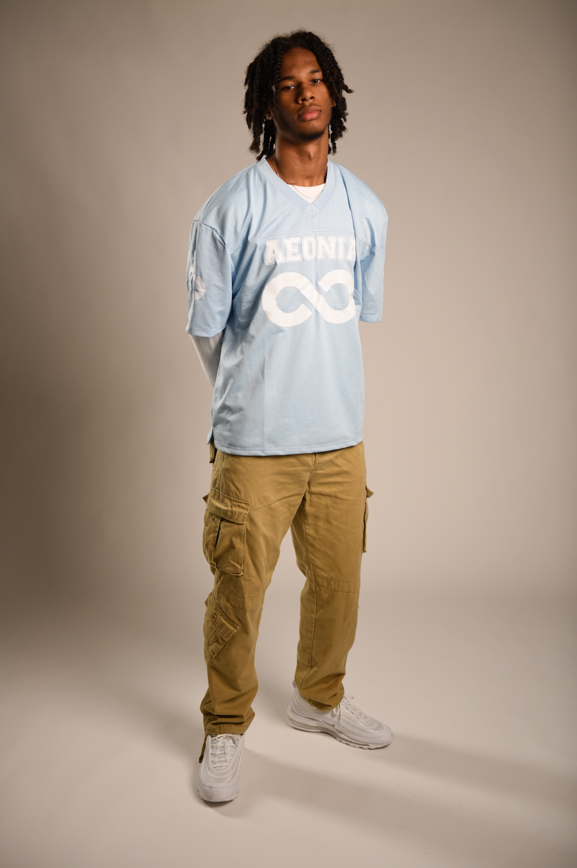 Baby Blue & White Aeonia Box Jersey